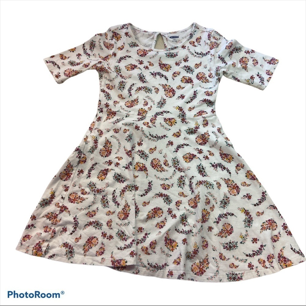 Old Navy Girls Cotton Elbow-length Sleeve Dress